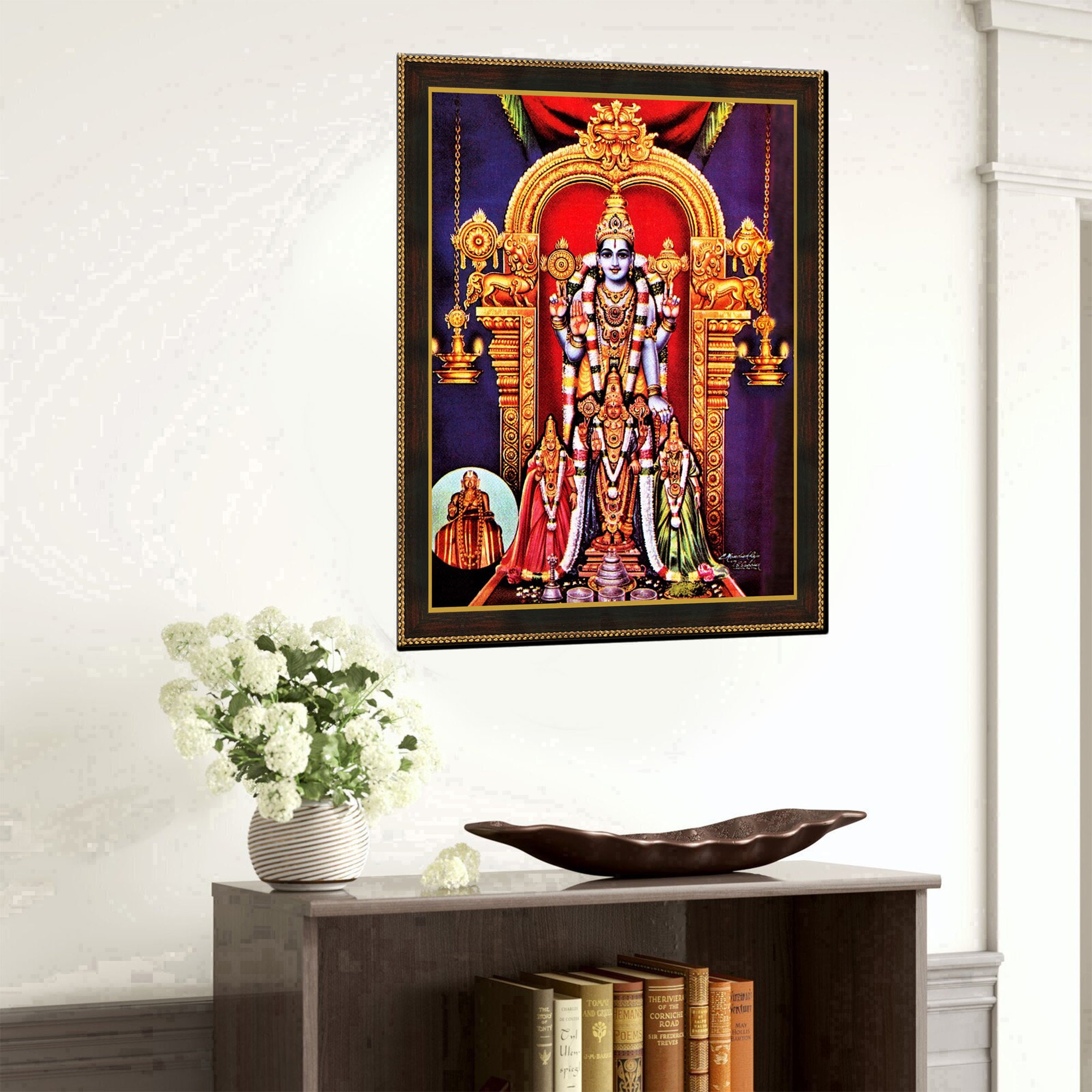 Varadharaja Perumal Photo Frame - Hindu Deity Art, Pooja Room Decor ...