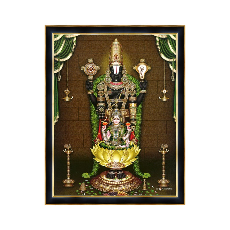 Venkateswara Lakshmi Photo Frame - Hindu Housewarming Gift - Etsy