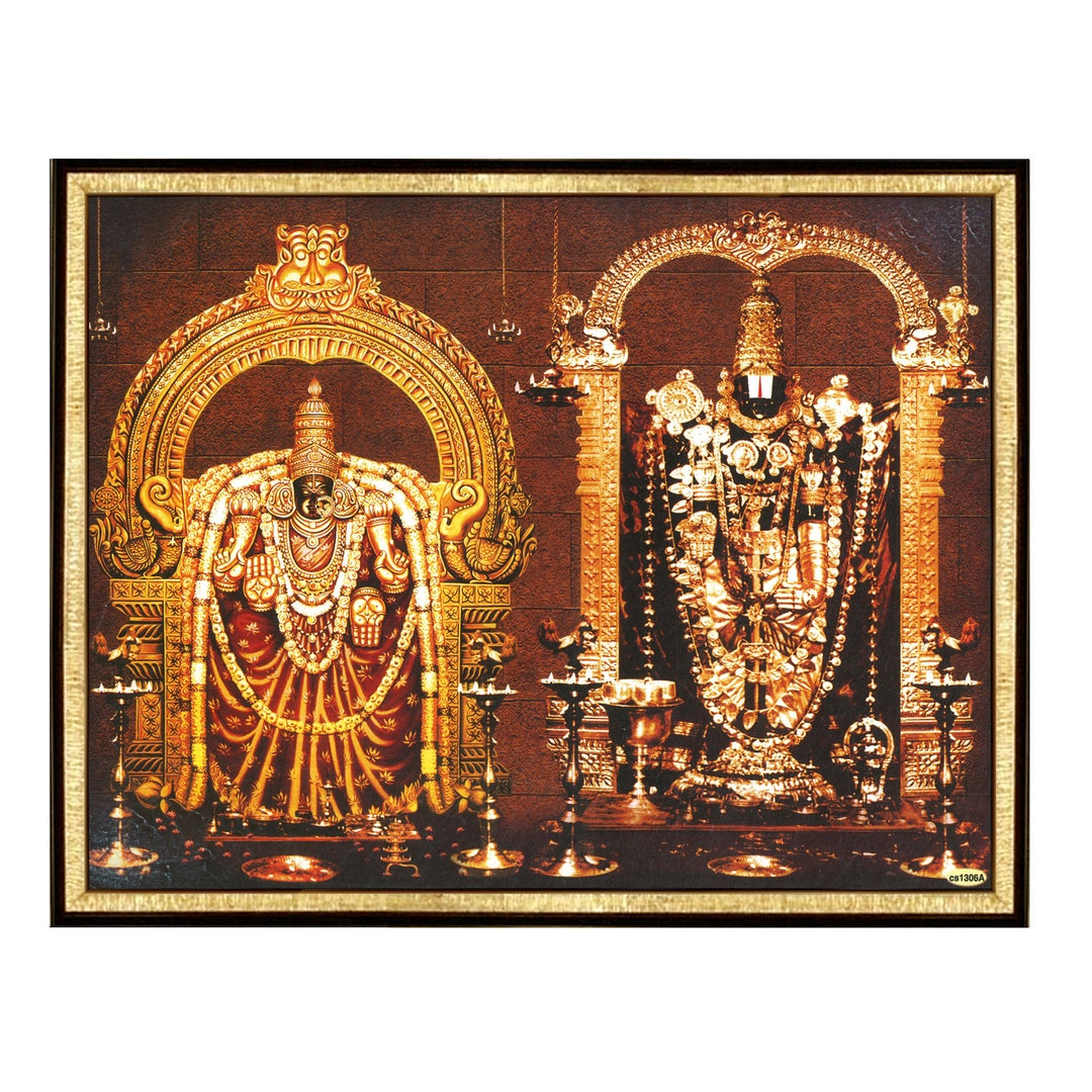 Thayar Perumal Vintage Photo Frame for Hindu Prayer Room (tariff Paid ...