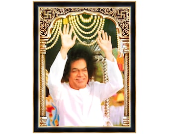 Sri Sathya Saibaba Digital Photo Frame, Gift To Teachers & Gurus, Successor Of Shirdi Saibaba