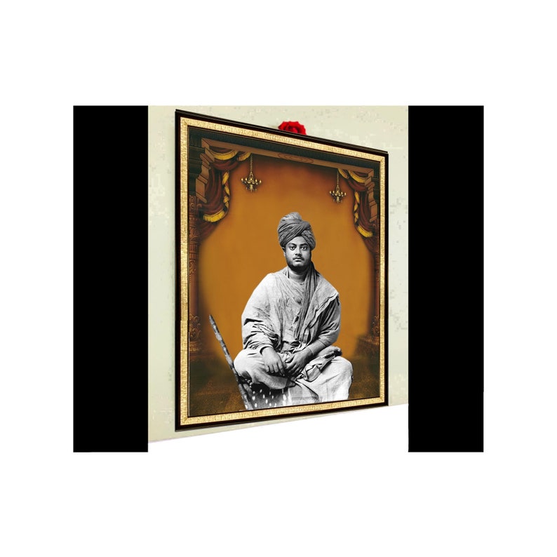Swami Vivekananda Digital Photo Frame Indian Monk Scholar Etsy
