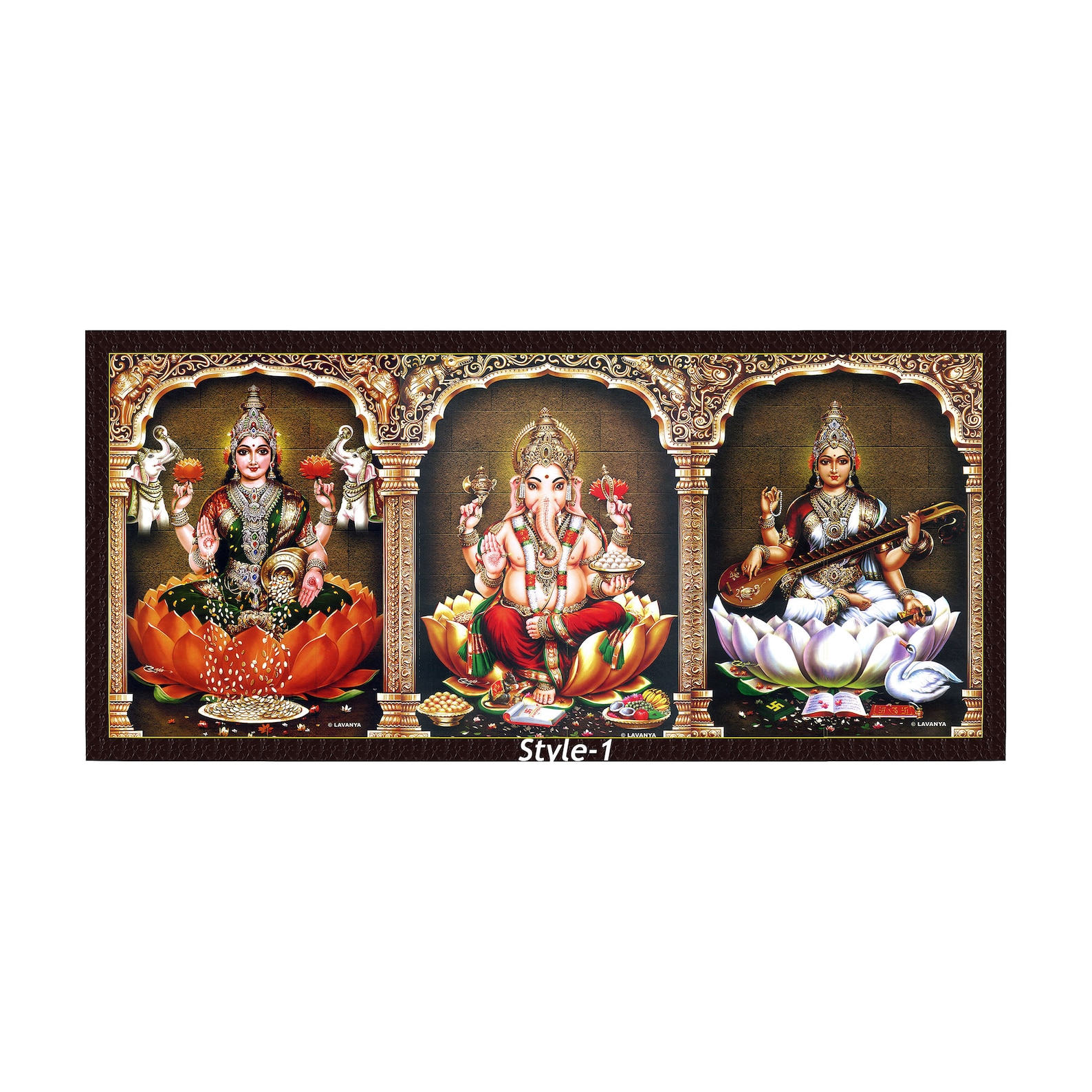 Hindu God 3 In 1 Digital Photo Frame Lakshmi Ganesha Etsy