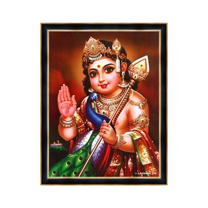 Subramanian Swamy Digitaler Bilderrahmen. Berühmt als Murugan, Karthikey, Sohn von Shiva & Parvati bekannt