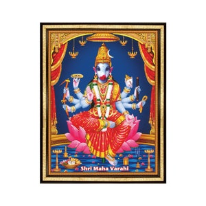 Varahalakshmi Photo Frame, Prayed For Mokksha, liberation from the cycle of endless Birth, Death and Re-birth