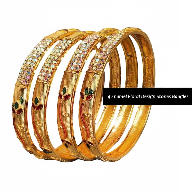 Mixmatch 22 Bangles, 4 Different Designs + 4 Pearl Kadas Delivered Duty ...