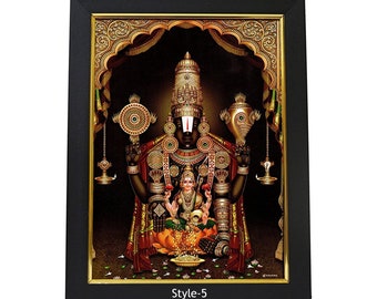 Tirupati Balaji Photo Frame, Gift For Friends And Family, Living Room Decor