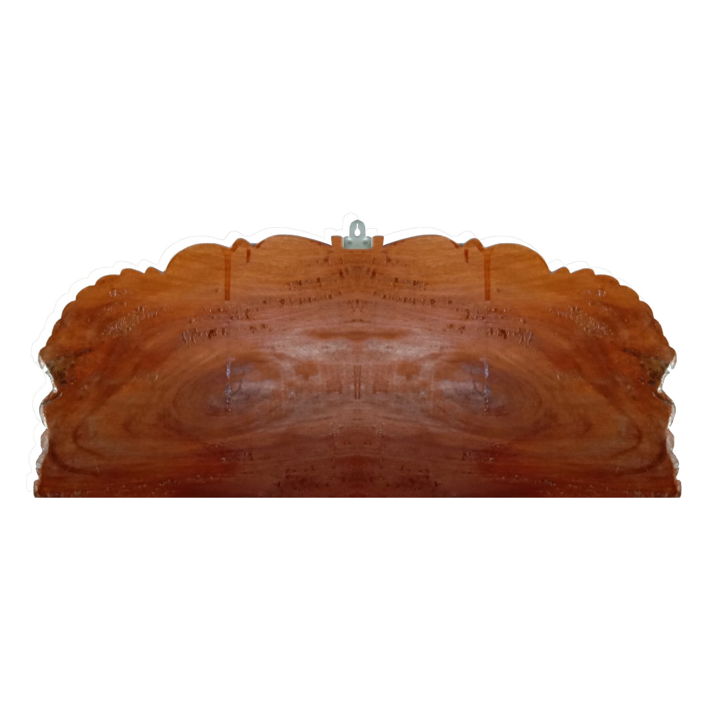 Handmade Gajalakshmi Jackfruit Wood Carving: Hindu Goddess Decor