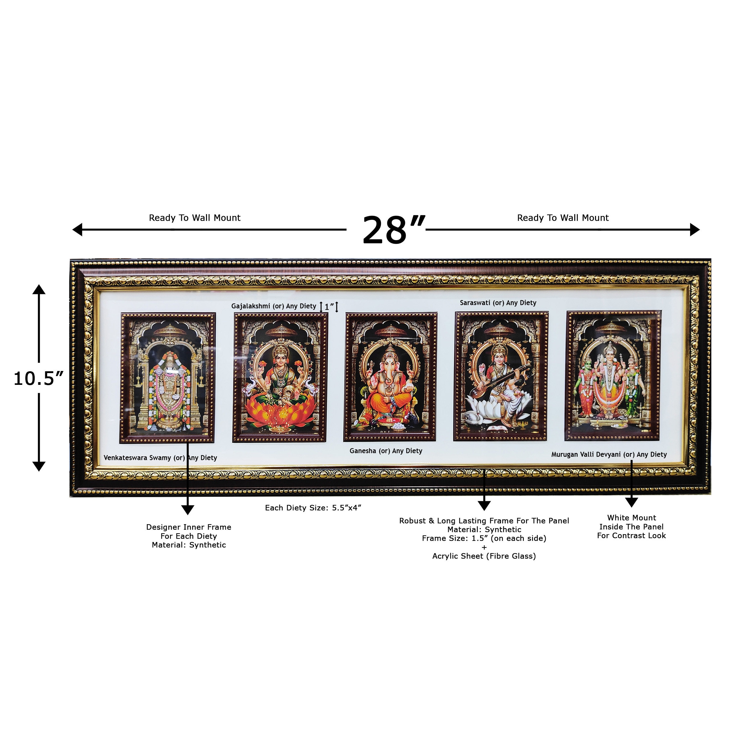 Allinone Religious Digital Photo Frame of 5 God & Goddess Etsy
