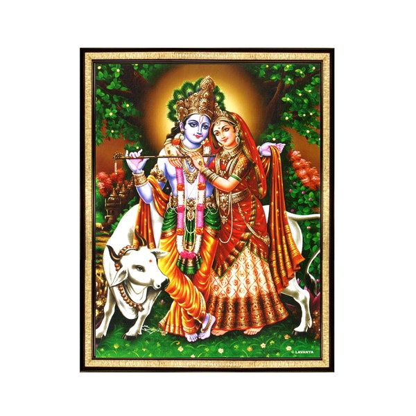 Radha Krishna Photo Frame, Home & Living Wall Decor Which Defines Believing In Soul Mate