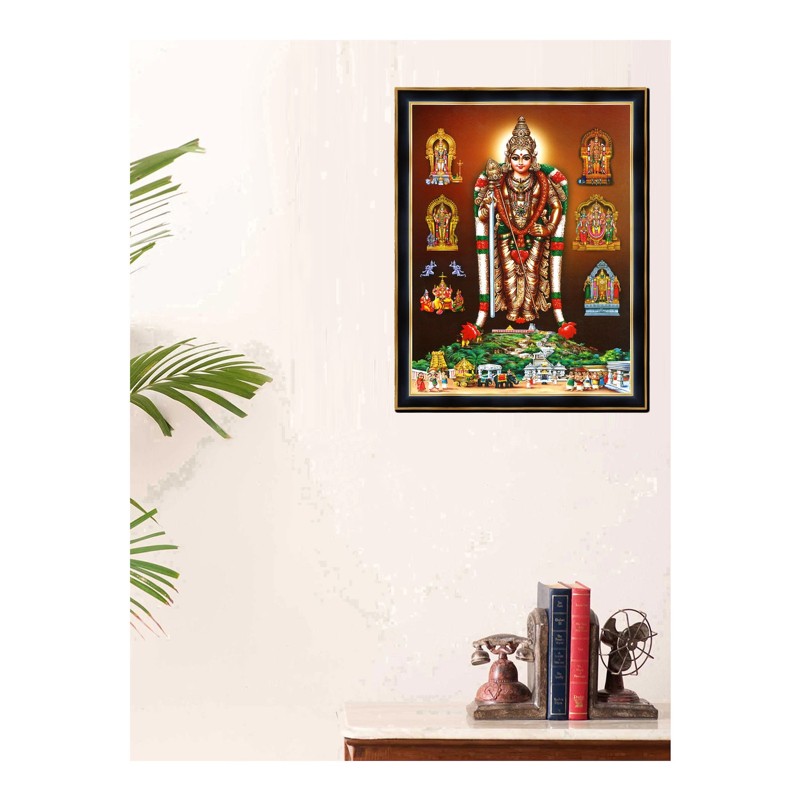Buy Arupadai Murugan Photo Frame, South Indian God, Delivered Duty Paid ...