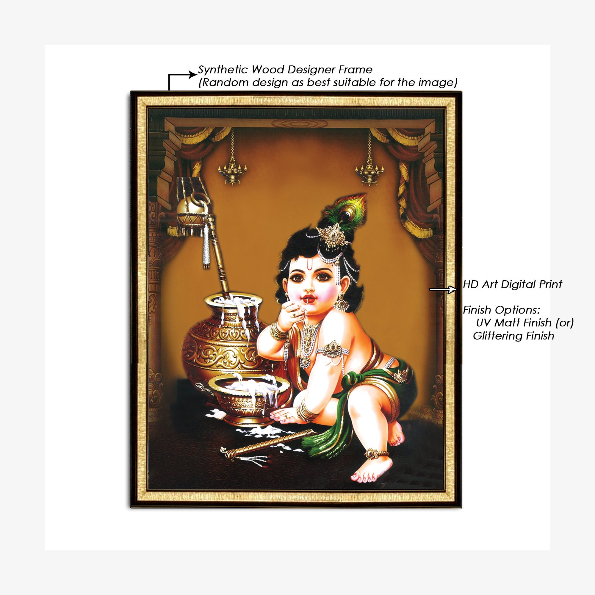 Butter Krishna Digital Photo Frame Wall Decor Makhan Chor - Etsy Butter Krishna Digital Photo Frame Wall Decor Makhan Chor - Etsy