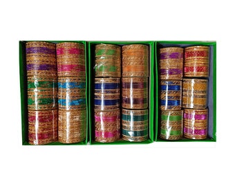 144 Colored Metal Bangles Per Box, Assorted Colors & Sizes Available. Ready Stock