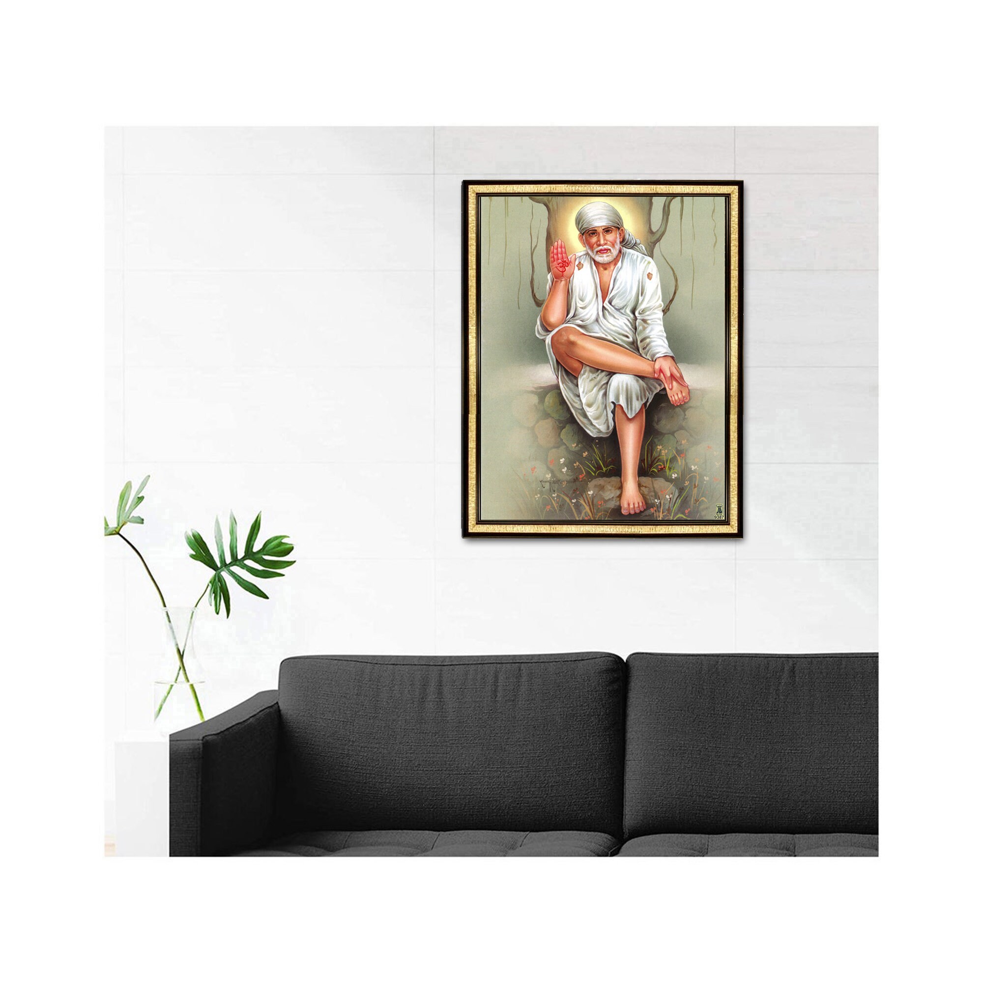 シルディ・サイババのフォトフレーム、インド以外のご家庭にもぴったり