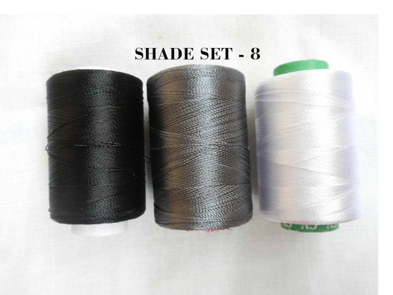 3 Spools of silk thread #Chooseyourcolor #IndianArtsilk #EmbroideryThreads for machine use and silk tassel making #ThreadsDIY #WomensDIY