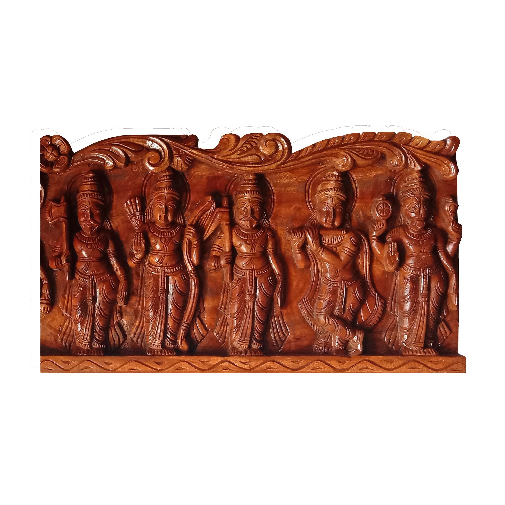 Handmade Wood Carving of Dasavatharam Puja Room Wall Decor Etsy Australia