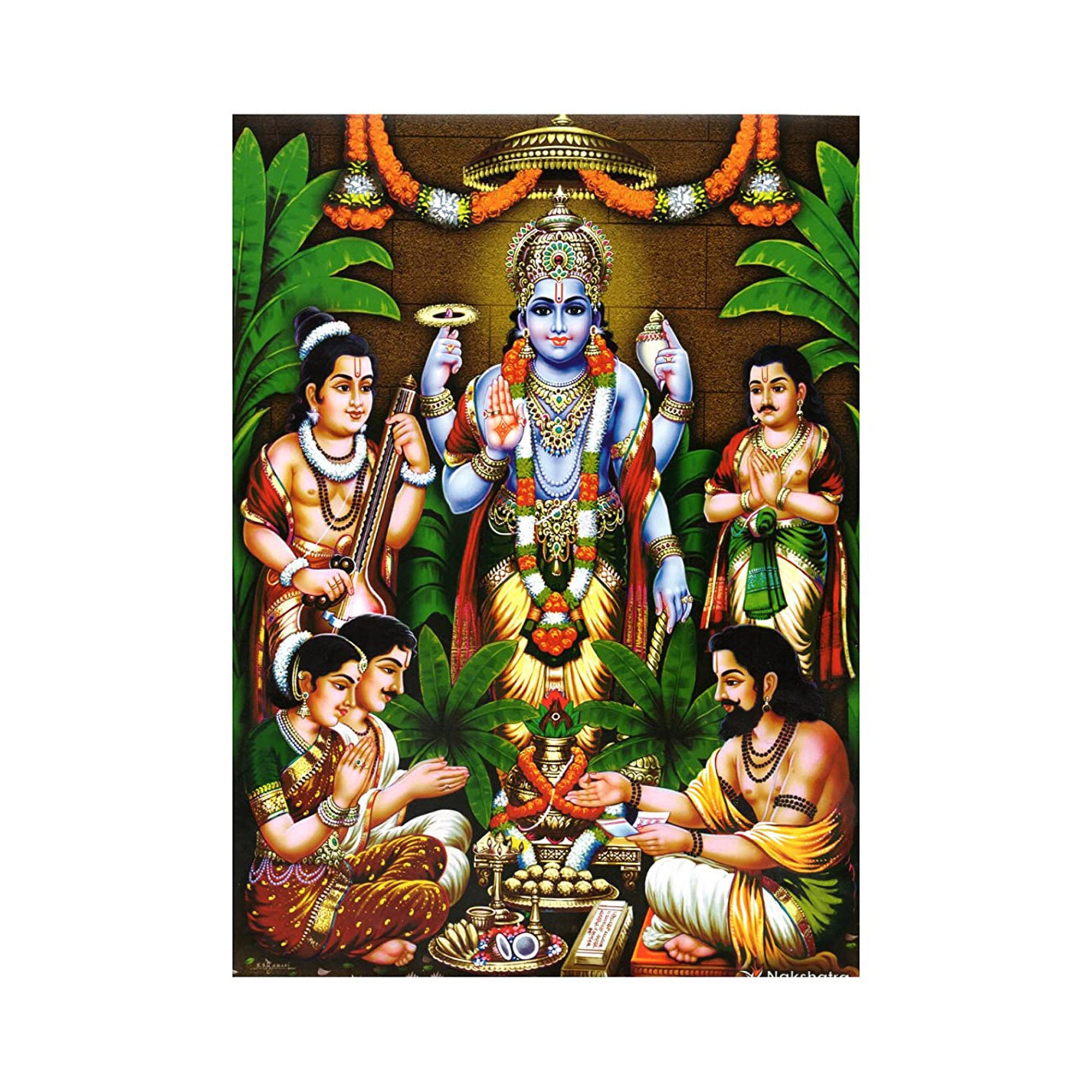 Satyanarayana Swamy Digital Sparkling Photo Frame - Etsy