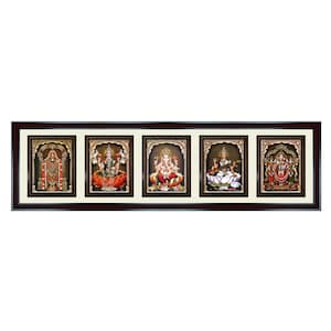Hindu God Photo Frame: Venkateswara, Lakshmi, Ganesha, Saraswati, Murugan