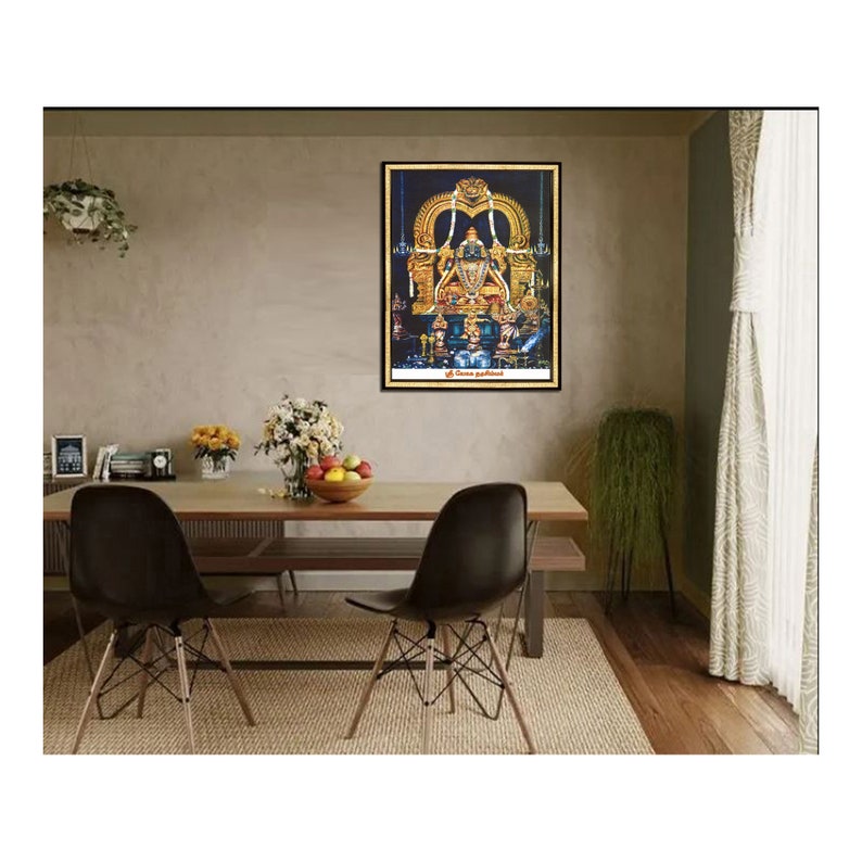 Buy Yoga Narasimha Photo Frame: Vintage Hindu God Vishnu Art Delivered ...