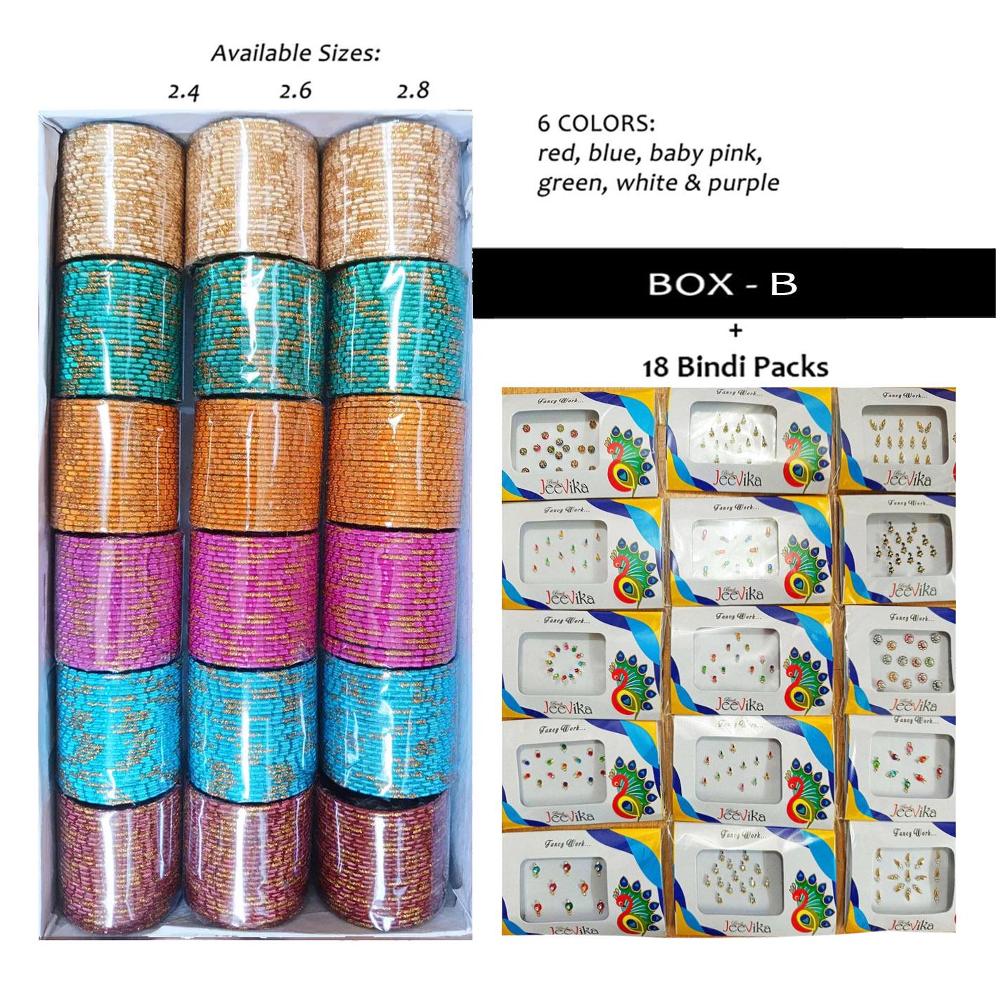 Bangles Card 18 Sets of Bangles, Mixed Size 2.4, 2.6 & 2.8. Give Away on Any ...