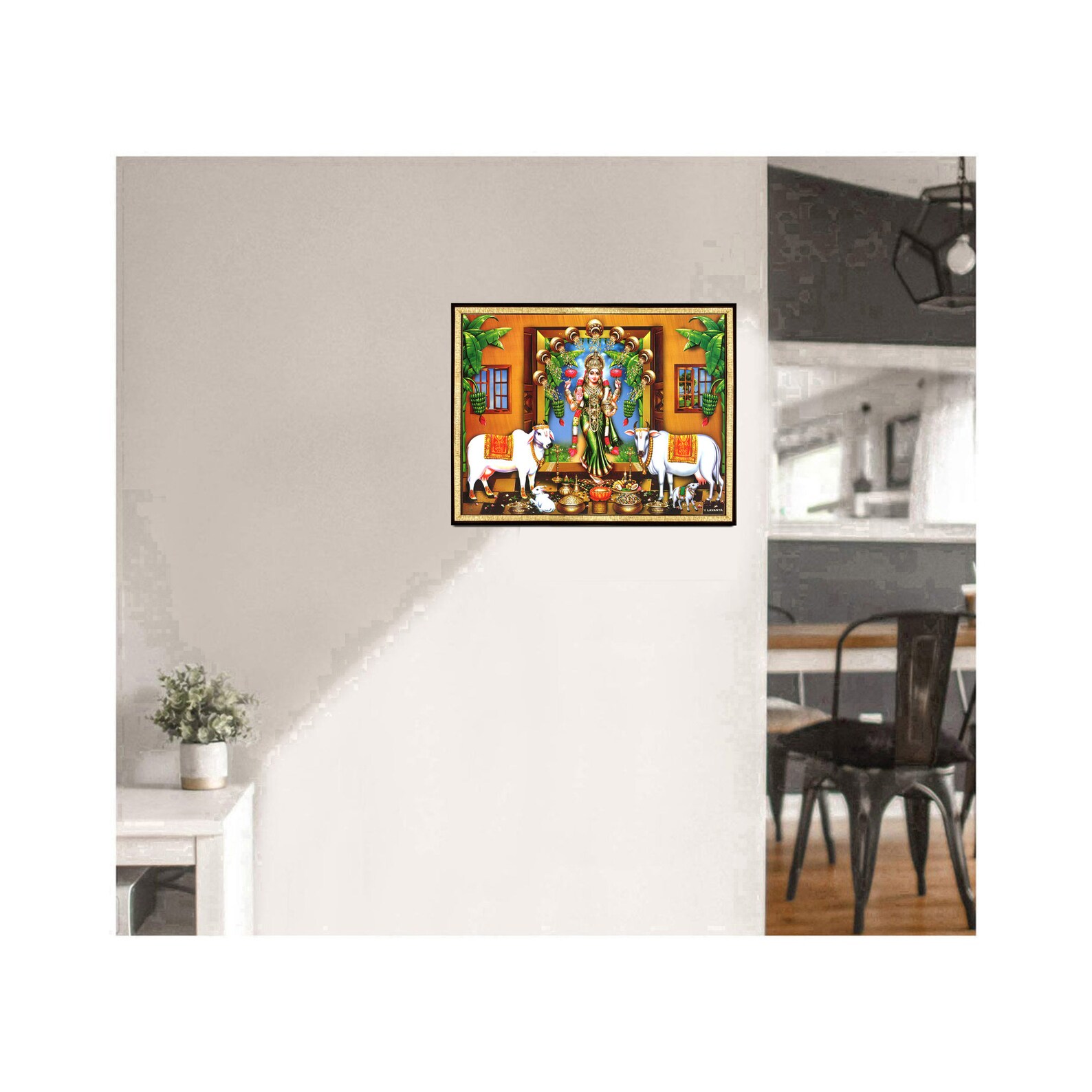 Lakshmi Photo Frame, Hindu Home Decor, Duty Paid for USA - Etsy