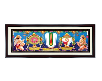 Marco de fotos del dios hindú: Thiruman, Sangh Chakra, Nammam, Garudar, Hanuman