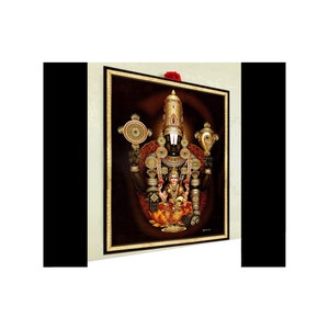 Venkateswara (balaji) & Lakshmi Photo Frame: Hindu Home Decor Delivered ...