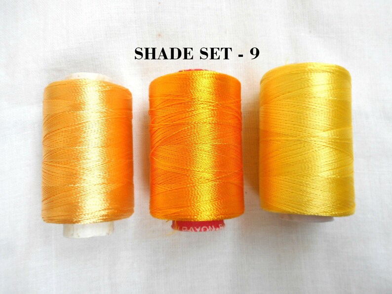 3 Spools of silk thread #Chooseyourcolor #IndianArtsilk #EmbroideryThreads for machine use and silk tassel making #ThreadsDIY #WomensDIY