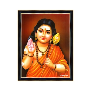 Cornice per foto Kulanthai Murugan. Decorazione murale religiosa per la tua sala di preghiera