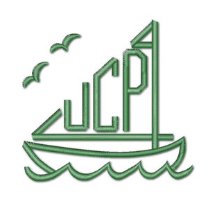 Sailboat monogram