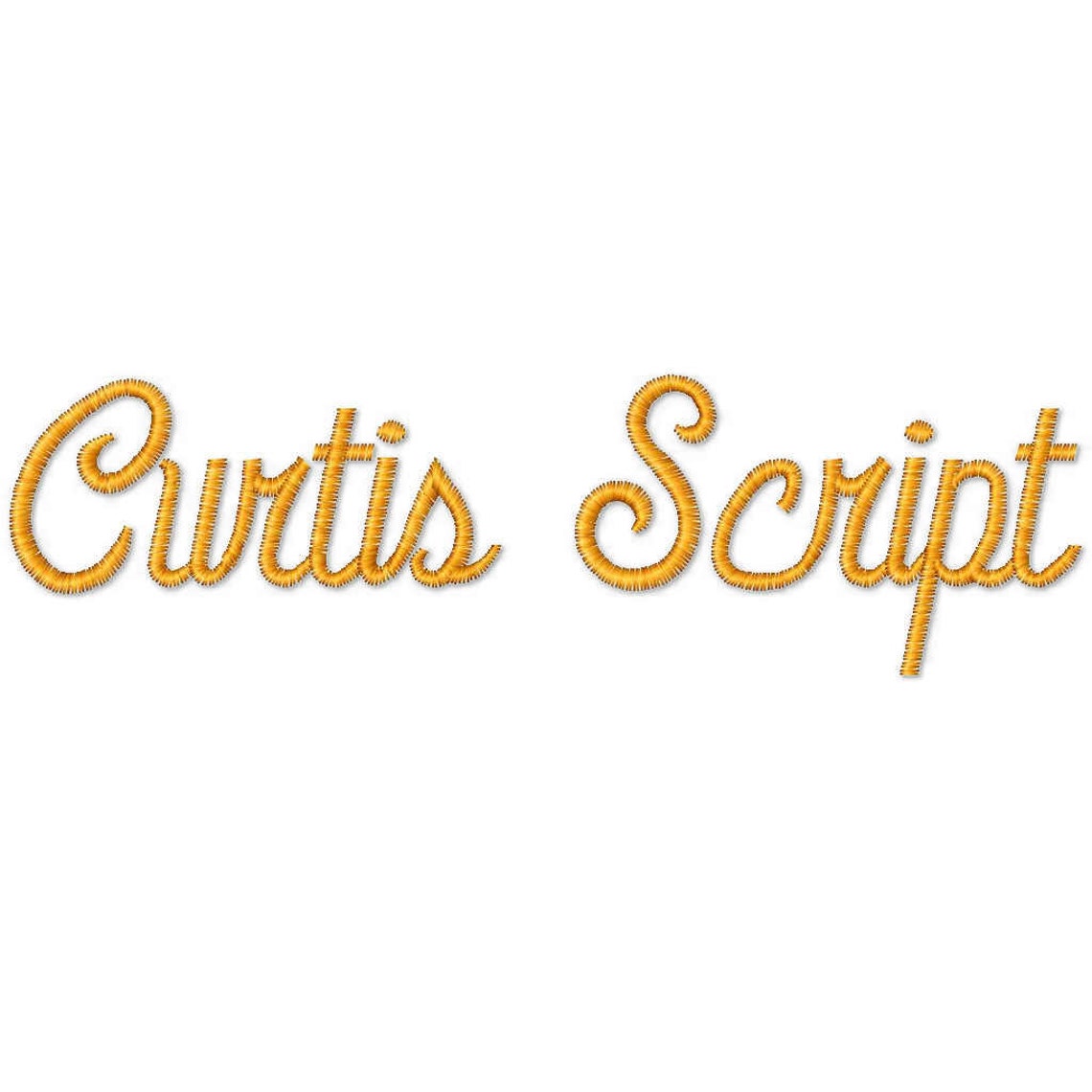 Curtis Script 4 Formats 3 Sizes Etsy