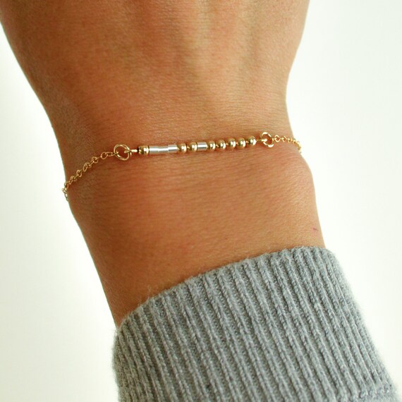 Couples Matching Bracelet Couples Jewelry Gift Morse Code ...