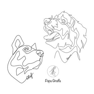 Custom Line Drawing, Dog Portrait From Photo, Pet Art Commission, Custom Pet Illustration, Tattoo Commission,  Minimalist Line Art DIGITAL