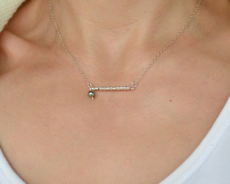 Custom Morse Code Necklace Layered Name Choker for Best Friend Long Distance Friendship Gift Secret Message Constellation Morse Code Jewelry