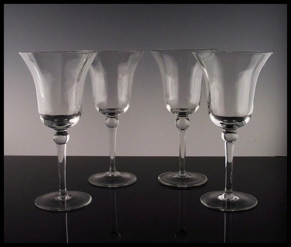 Set of 4 joy Water/large Wine Glasses 