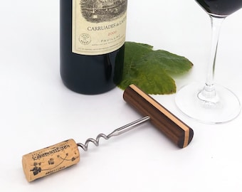 Premium Corkscrew - Wooden handle walnut/maple - Made in Germany