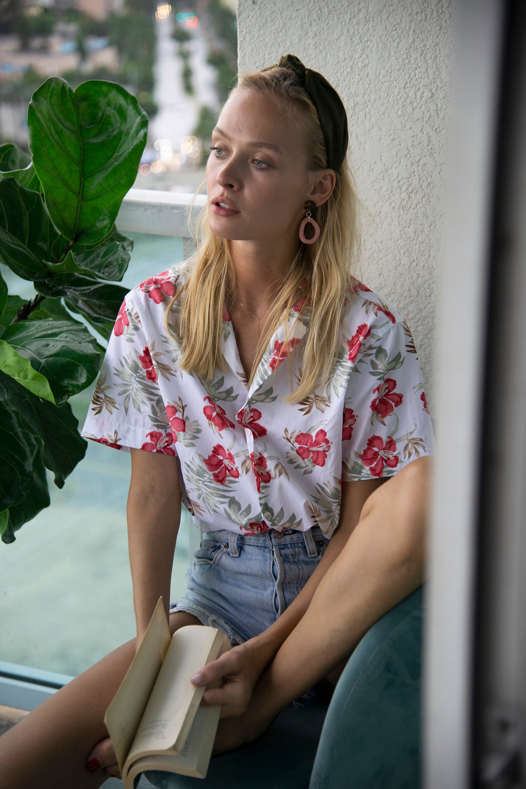 Hawaiian Shirt Pink Floral | Etsy Australia
