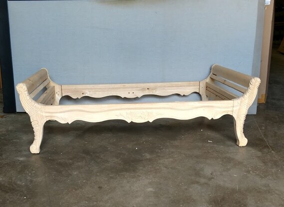 Vanguard Furniture Unfinished Raw Carved Bench Frame Etsy