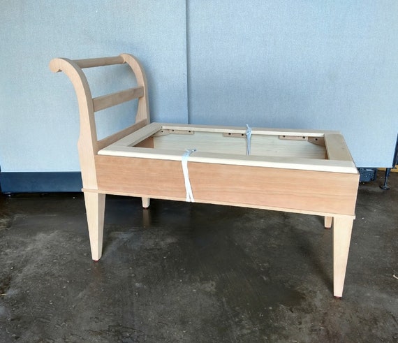 Vanguard Furniture Raw Unfinished Bench Frame Etsy