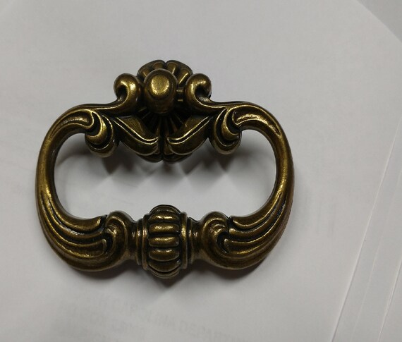 Century Furniture Set Of 6 Antique Brass Bail Drawer Pull For Etsy