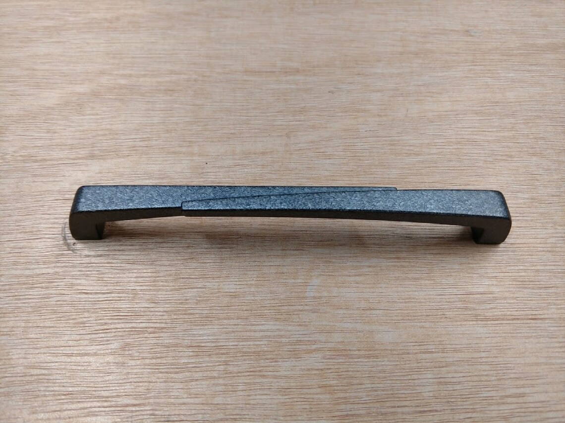 Drexel Heritage Aged Bronze Hammered Bar Drawer Pull / Rustic Etsy