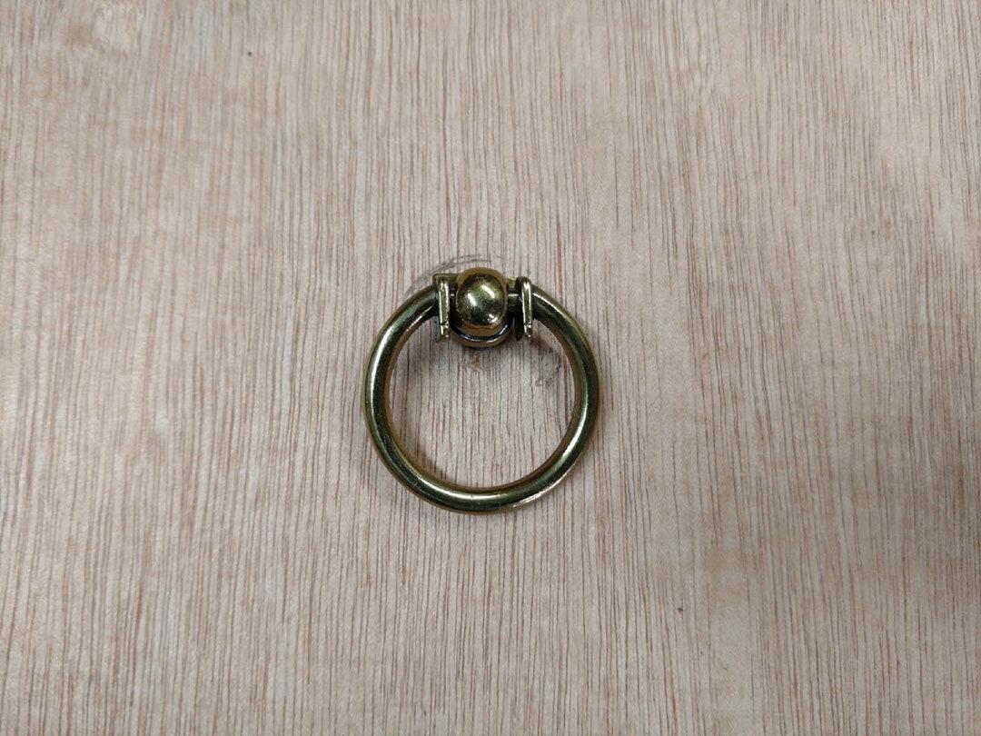 Drexel Heritage Round Gold Drop Ring Drawer Pull / for / Dressers / Nightstands or Etc