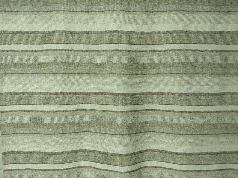 Tan /& Brown Bold Stripe Closeout Upholstery Fabric 7 Yards of Khaki