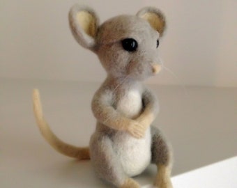 Needle Felted Mouse, handmade, needle felted animals, felt toys, felting, eco friendly art, collectible artist, felt interior toys, unique