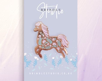 Magical Horse Pony Enamel Pin Lapel Badge Free UK Postage