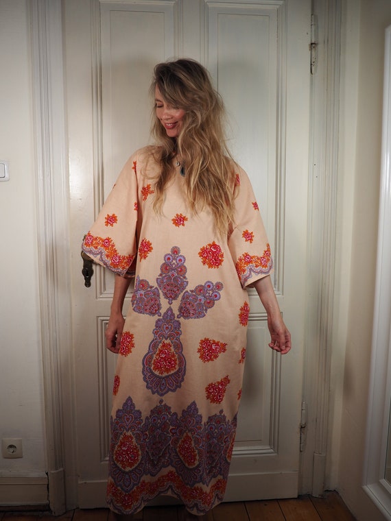Kaftan dress, kaftan maxi dress, loose dress, cott