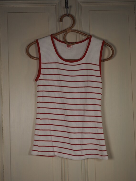 Red striped top, striped t-shirt, striped sailor … - image 5