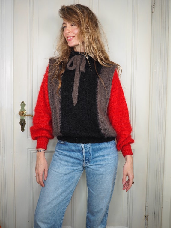 Designer sweater, mohair sweater, elegant sweater,