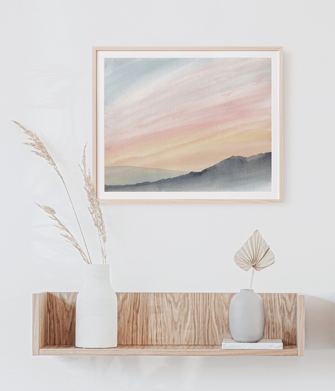 Colorful Skyscape. Printable Watercolor Wall Art. Downloadable - Etsy