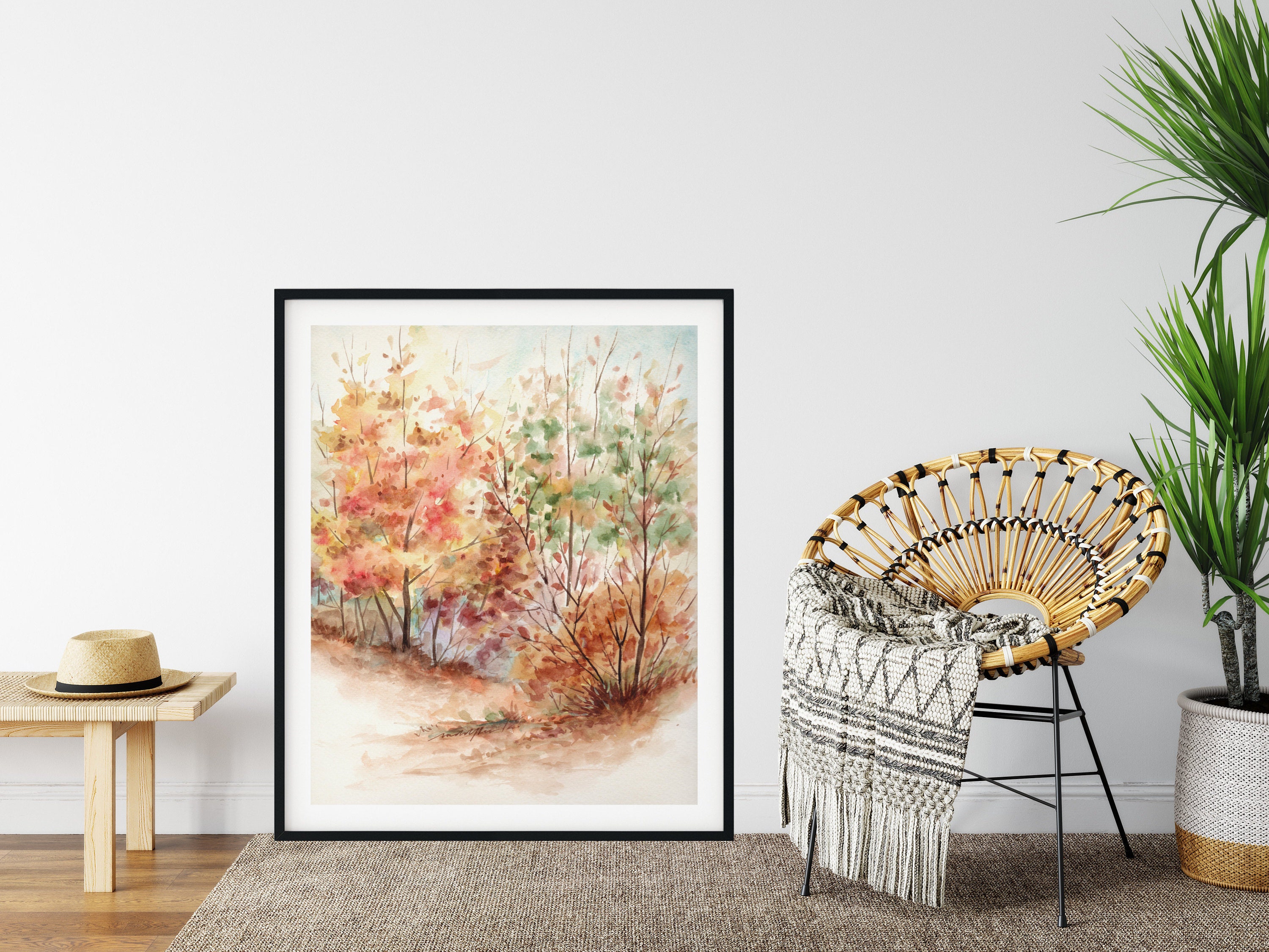 Autumn Trees Fall Season Landscape Large Wall Art Printable - Etsy