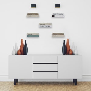 Unsichtbares schwebendes Bücherregal aus Metall Eine minimalistische und elegante Geschenkidee für Leseratten Platzsparendes Design Kreative Dekoration Bild 4